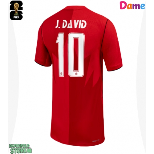 Canada Jonathan David #10 Replika Hjemmebanetrøje Dame VM 2026 Kortærmet